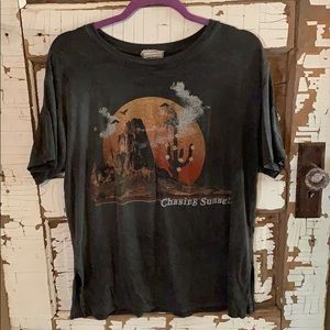 Dark Gray “Chasing Sunsets” Graphic Tee